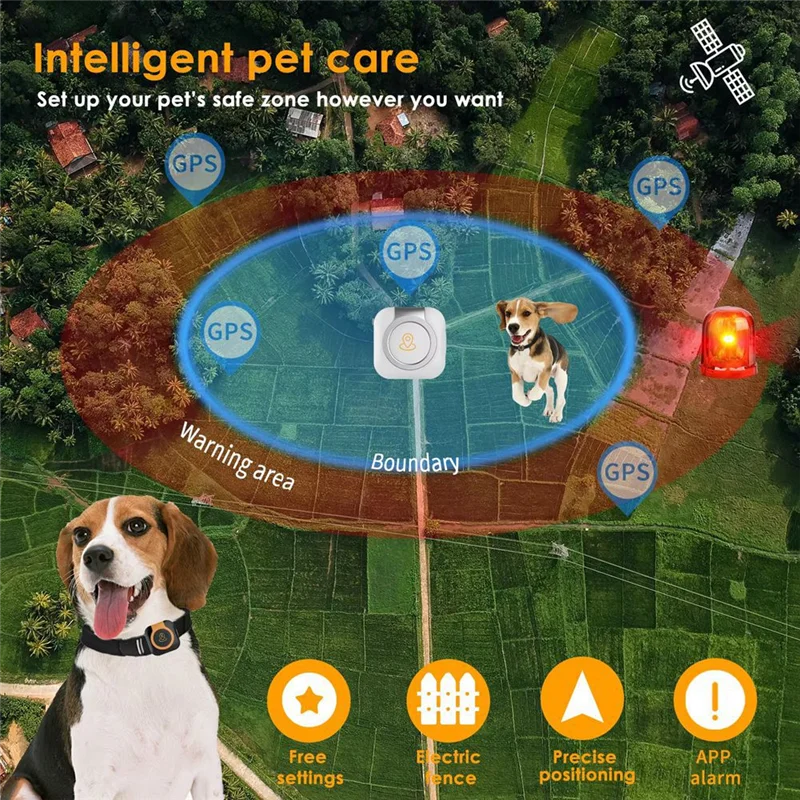 PawPoint Pet GPS Tracker With Health Monitor Collar