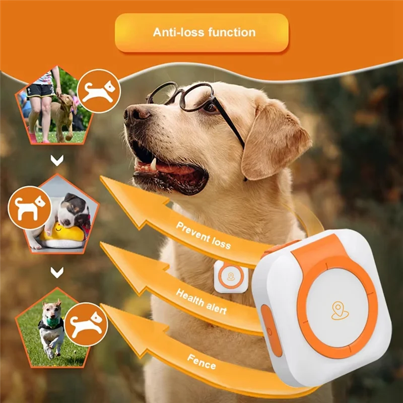 PawPoint Pet GPS Tracker With Health Monitor Collar